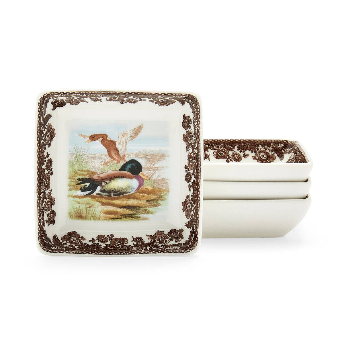 Woodland Square Dishes (Set of 4)