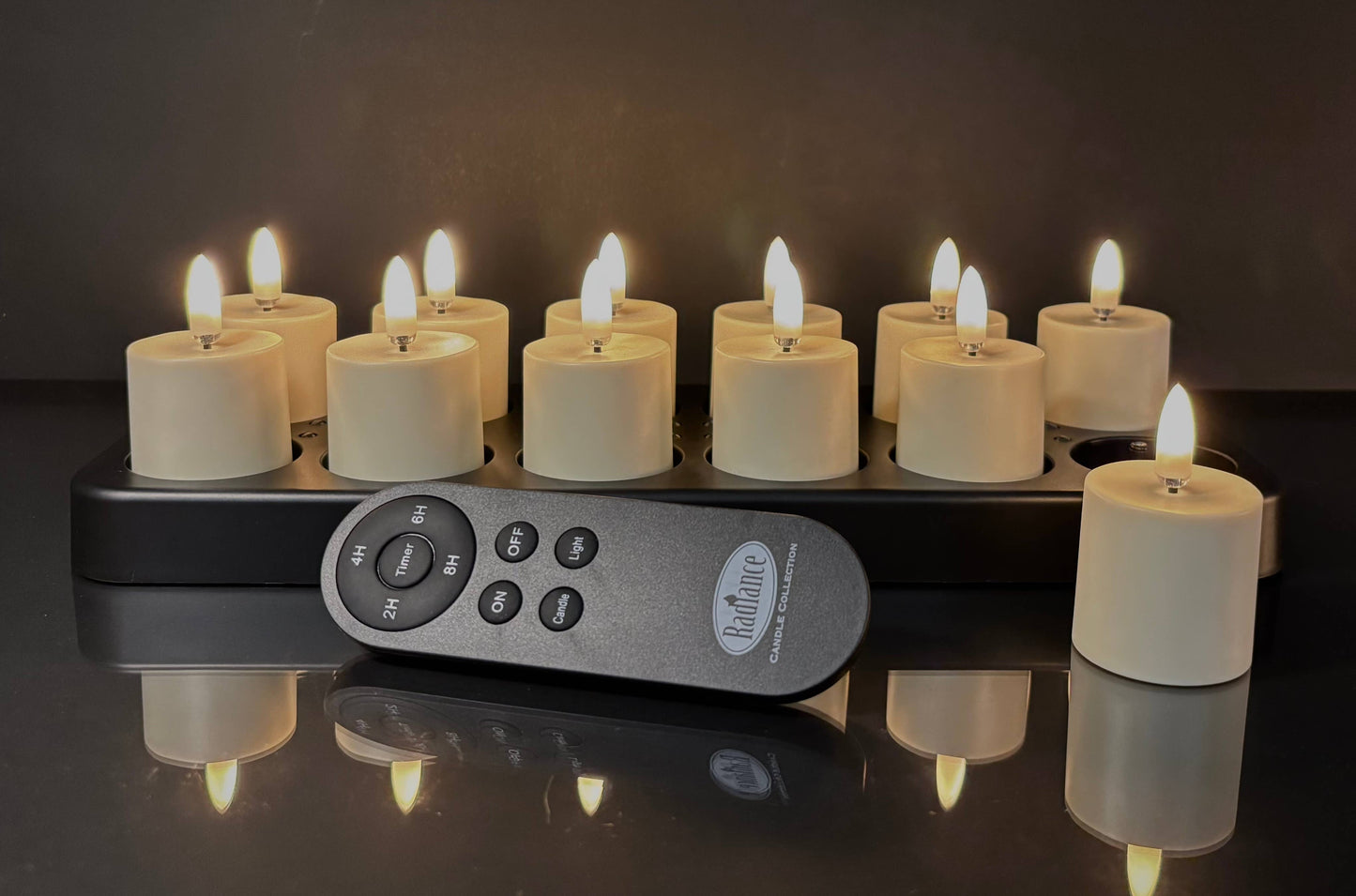 RADIANCE RECHARGEABLE VOTIVES S/12