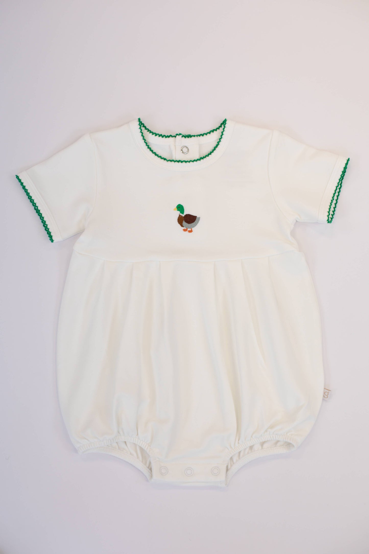 Pip Embroidered Bubble -Mallards: 3-6 mo