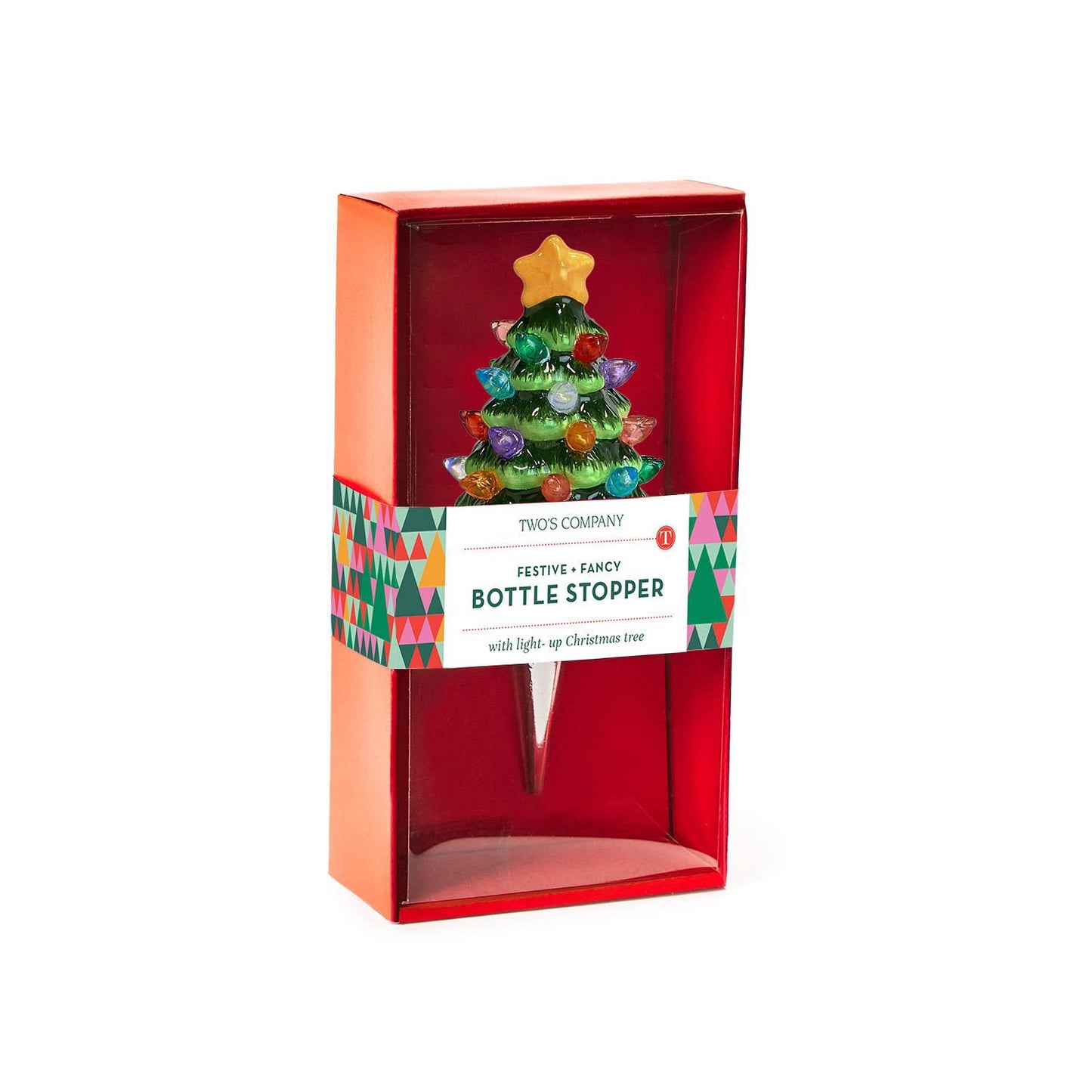 Light - Up LED Tree Bottle Stopper in Gift Box