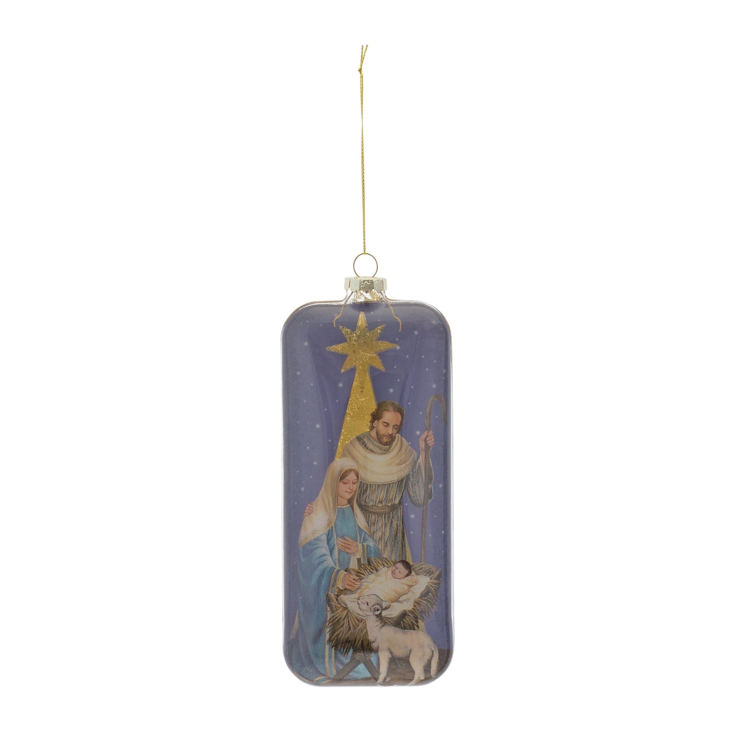 Nativity Glass Ornament