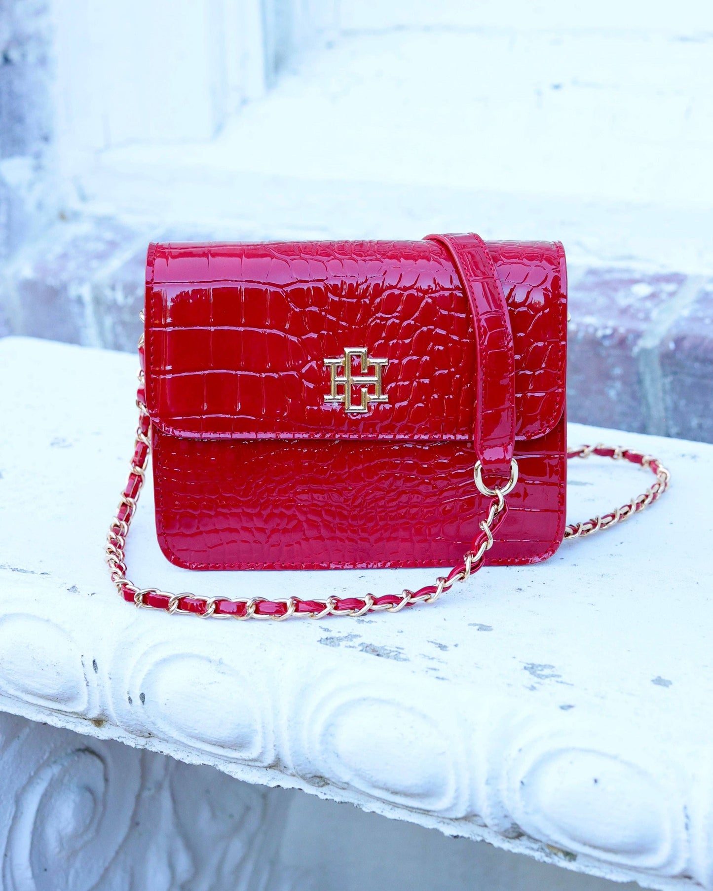 Evelyn Crossbody Red Patent EC: