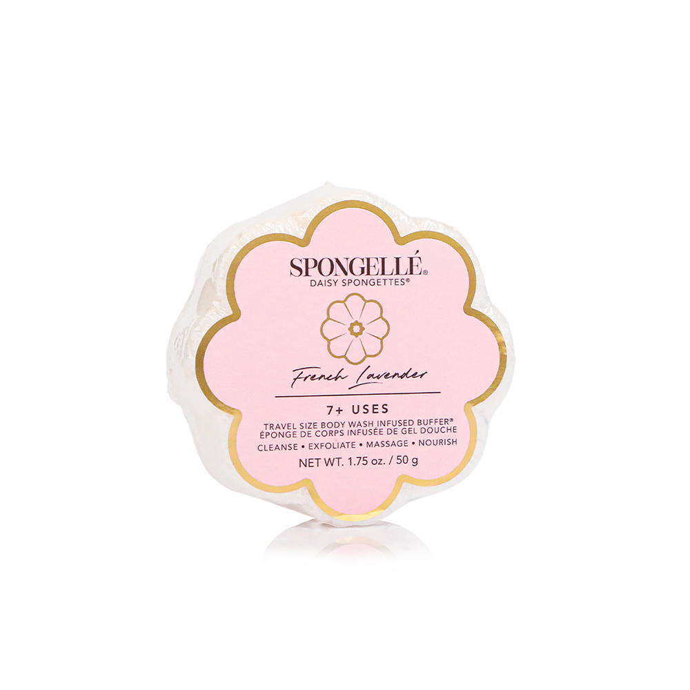 French Lavender Daisy Spongette | Soap Sponge | Soap Buffer