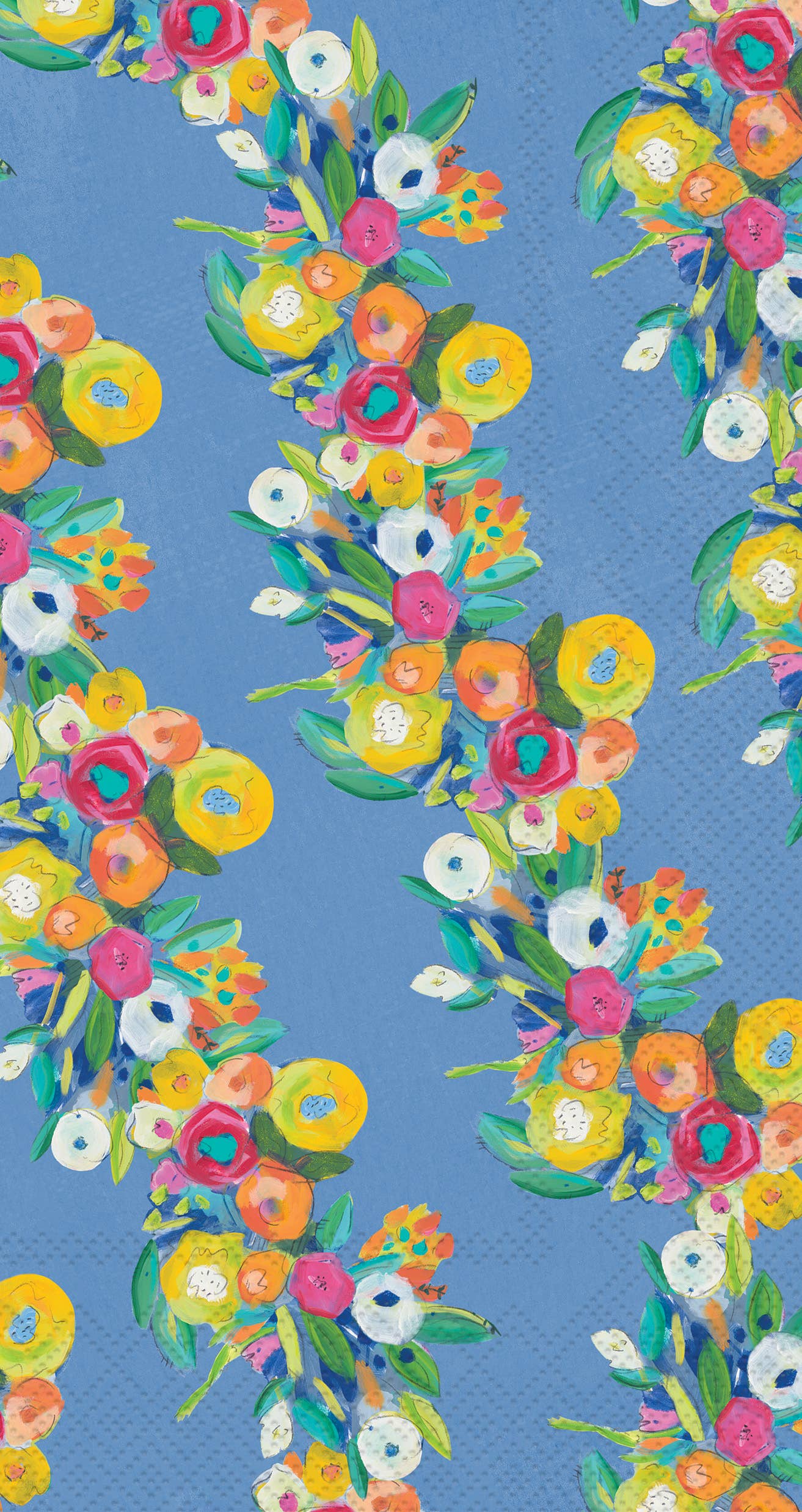 Paper Guest Towels - Cheerful Blossoms Garland