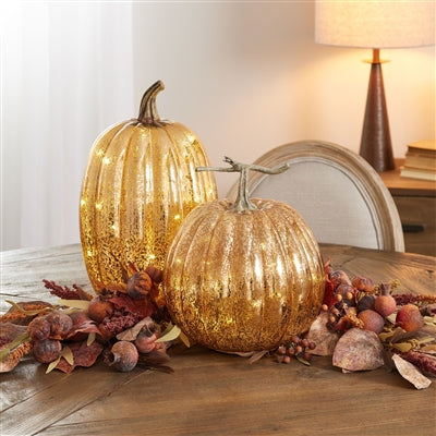 LED Glass Pumpkin