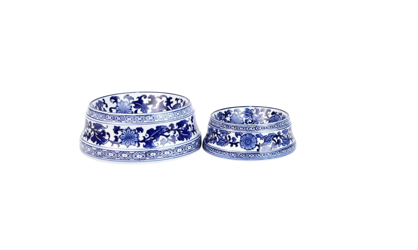 Pet Bowls | Blue & White Chinoiserie: Small