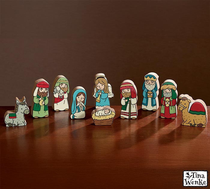Child Like Nativity 10 Piece Set
