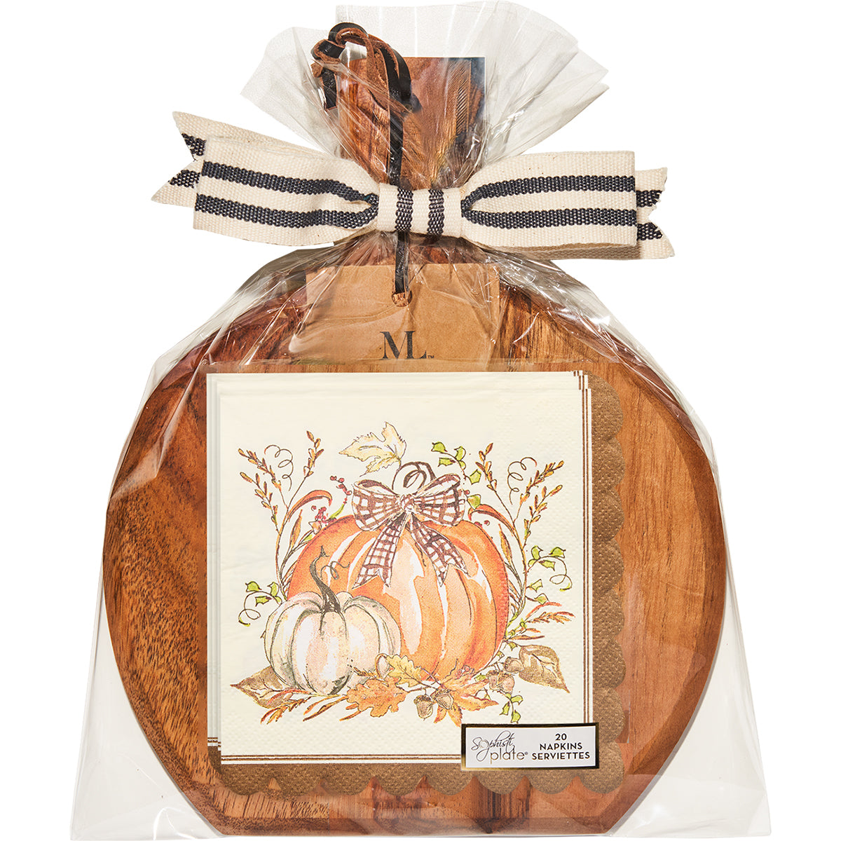 Acacia Board Medium Turkey and Gourds