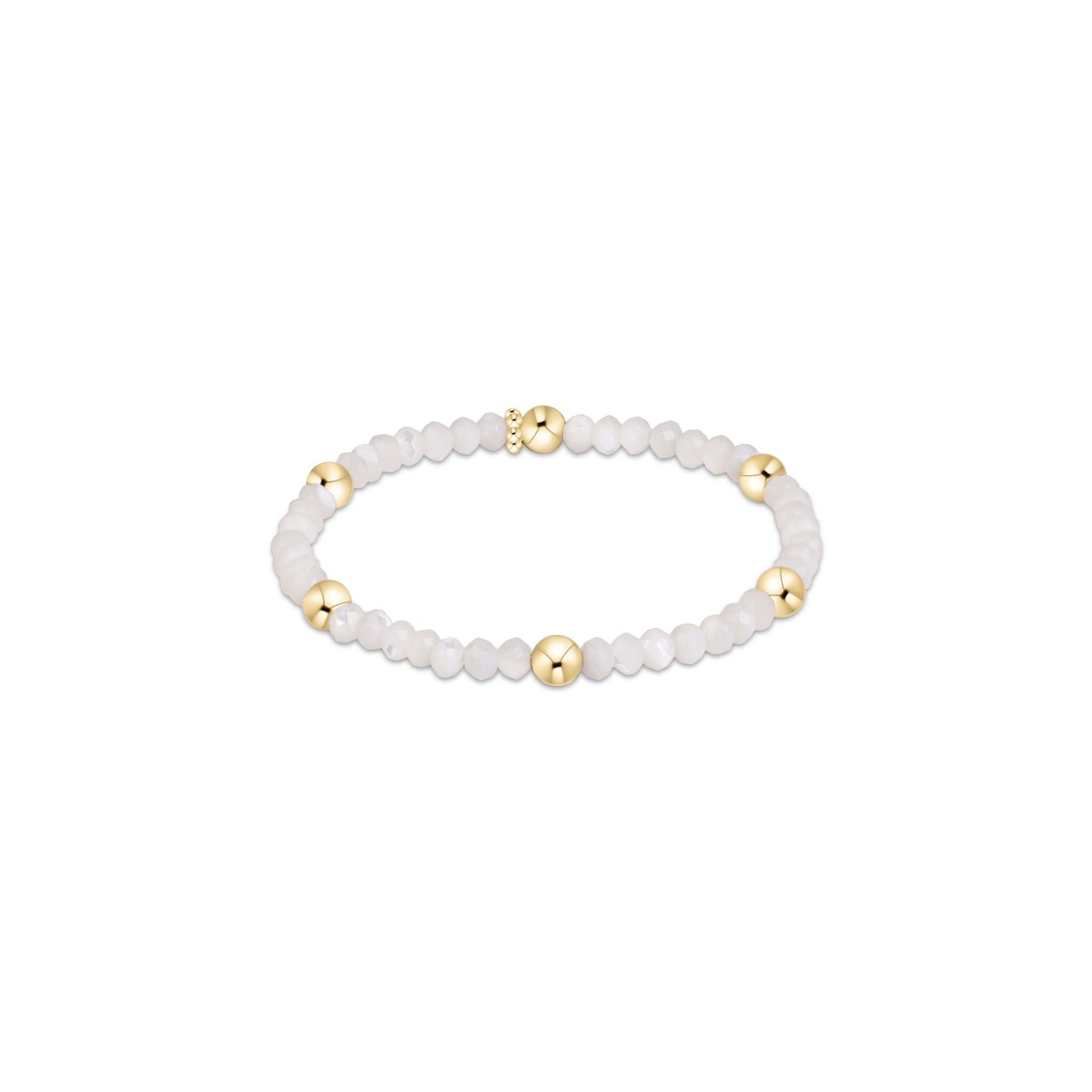 Presence Gemstone 4mm Bracelet - Mother Of Pearl