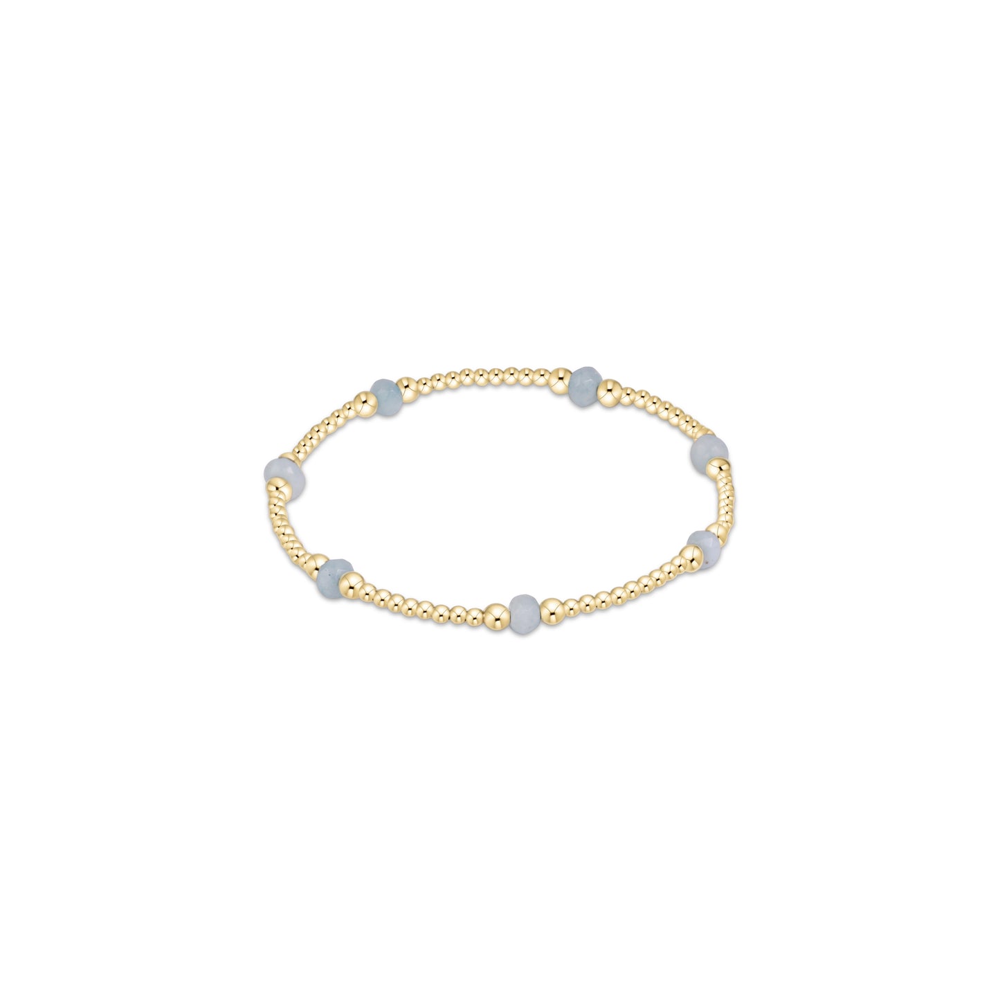 Purpose Gemstone 4mm Bracelet - Aquamarine