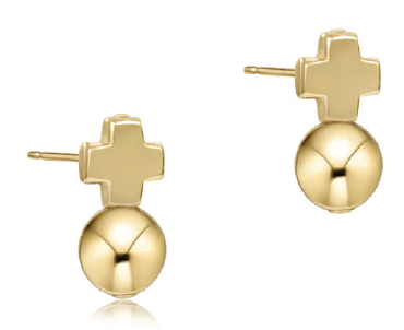 Signature Cross Gold Stud - Classic Gold