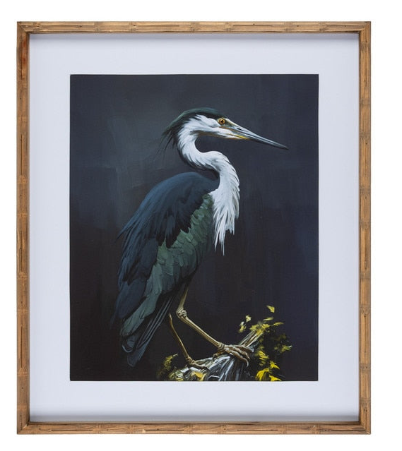Birds of a Feather Framed Heron Wall Art (2 Styles)