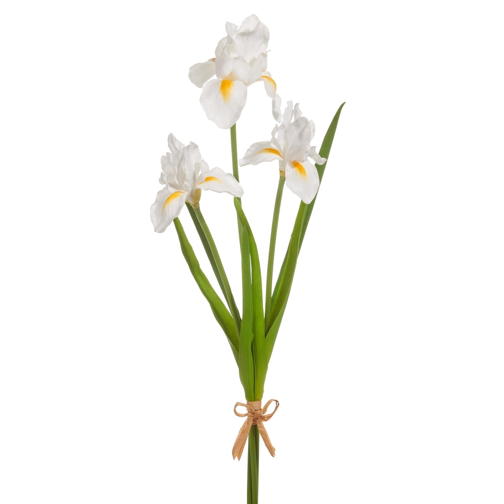 Real Touch White Iris Bundle - 23"