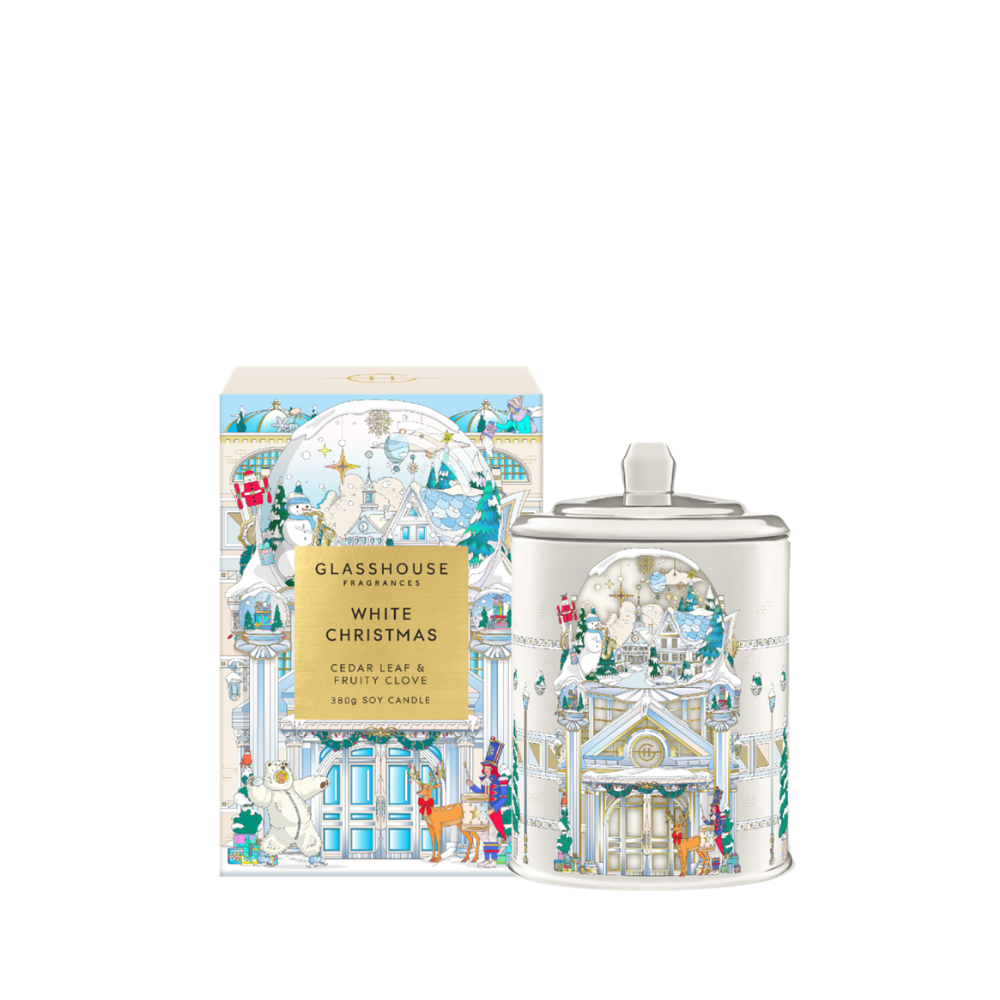 Glasshouse Christmas Candle -White Christmas