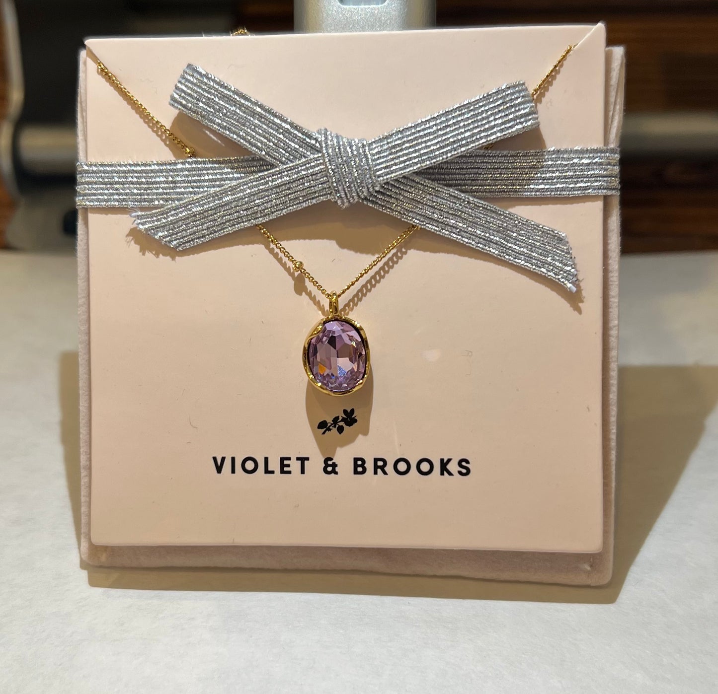 Lily Birthstone Necklace