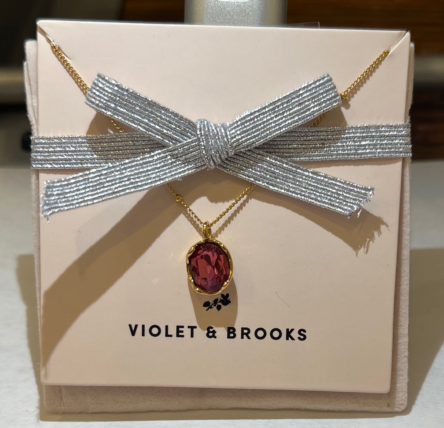 Lily Birthstone Necklace