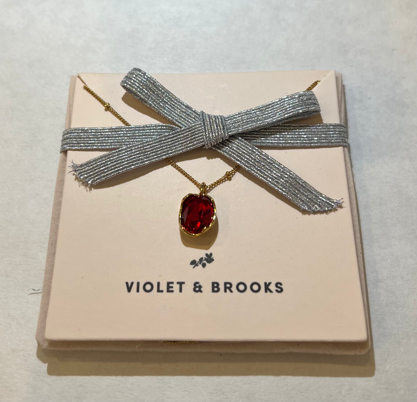 Lily Birthstone Necklace