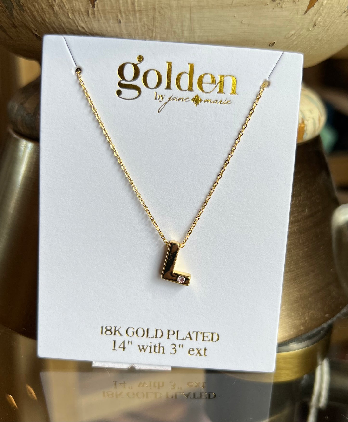 Kids Letters of Gold Necklace