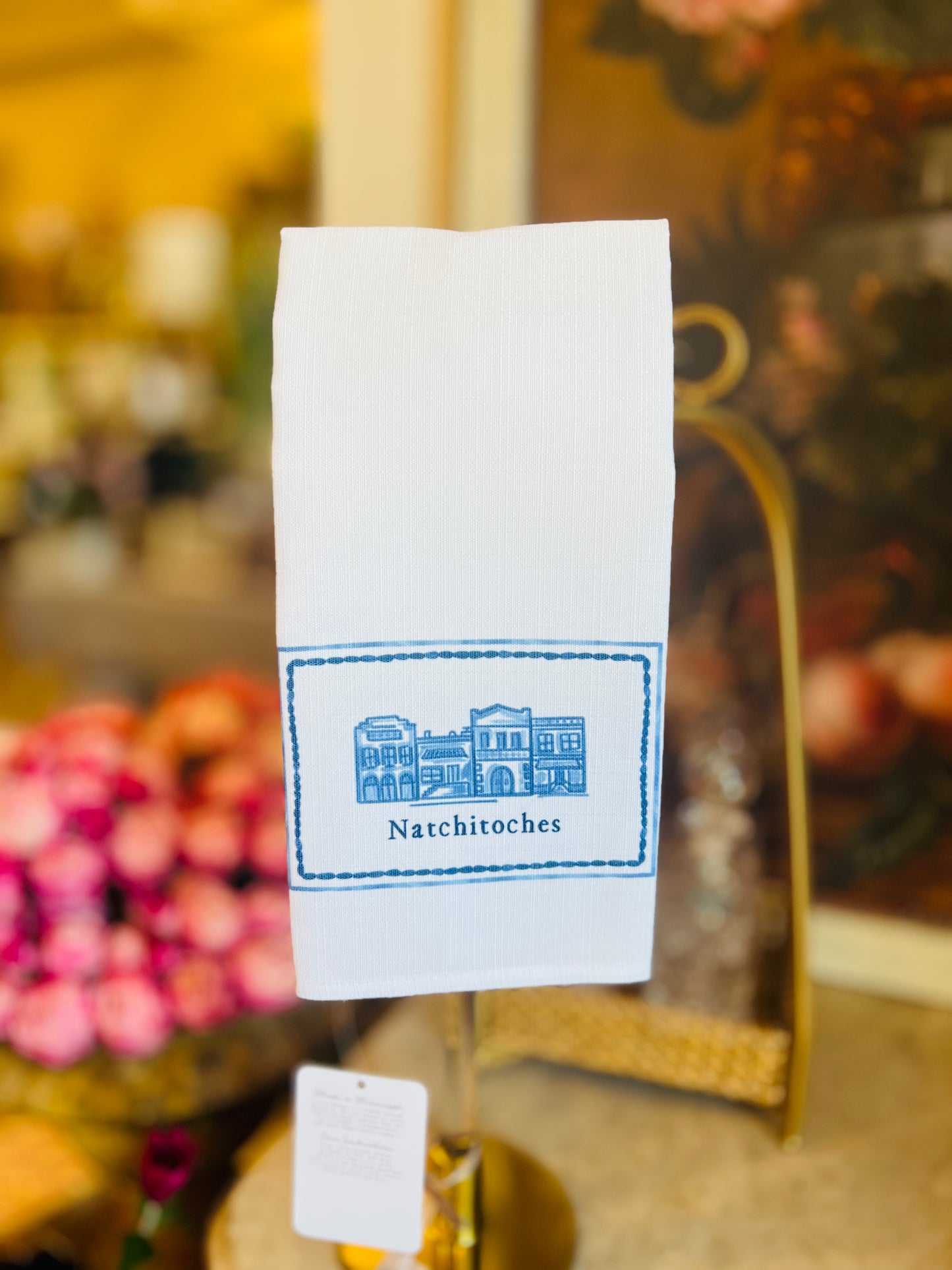 Delft Mainstreet Hometown Tea Towel - Natchitoches