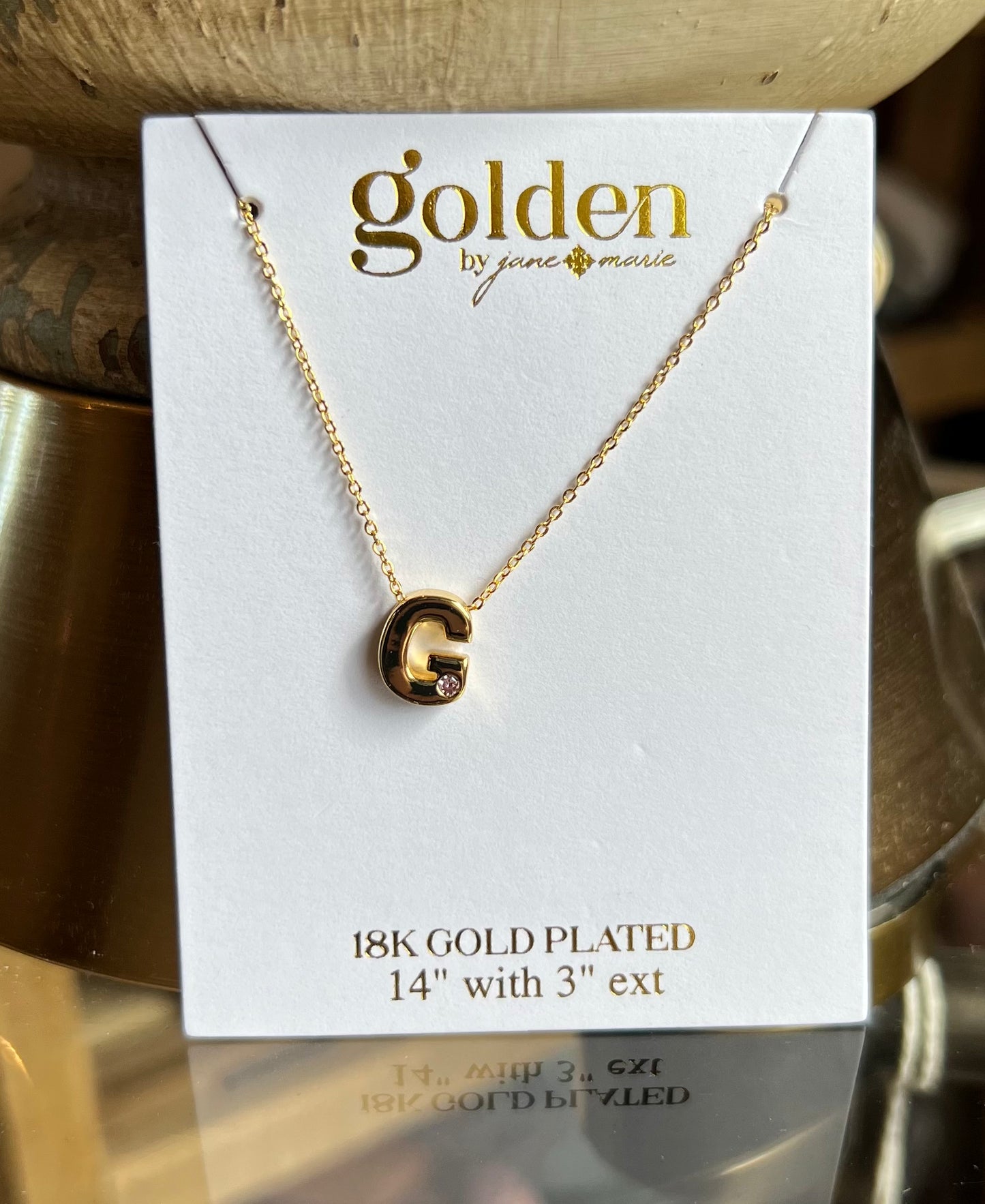 Kids Letters of Gold Necklace