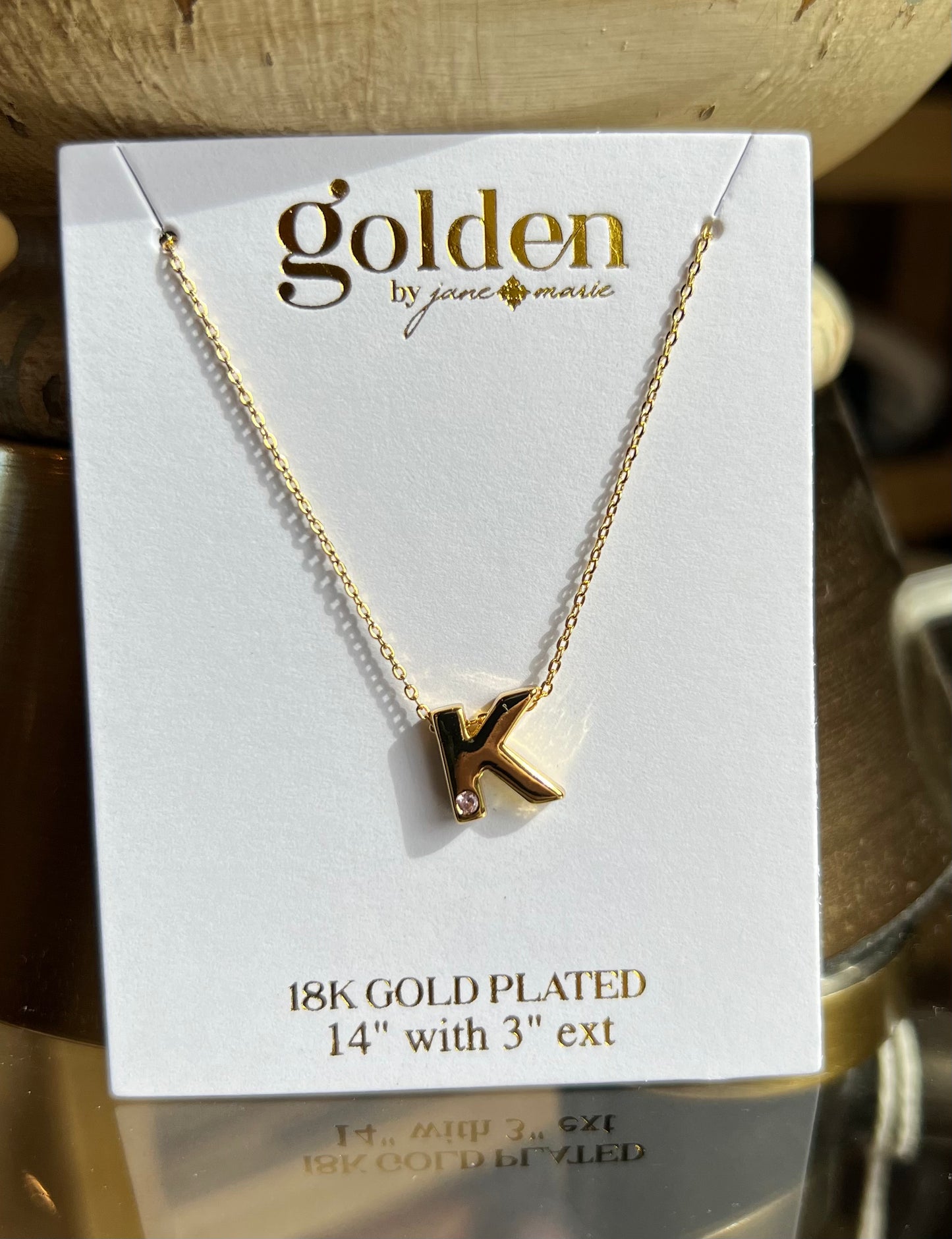 Kids Letters of Gold Necklace