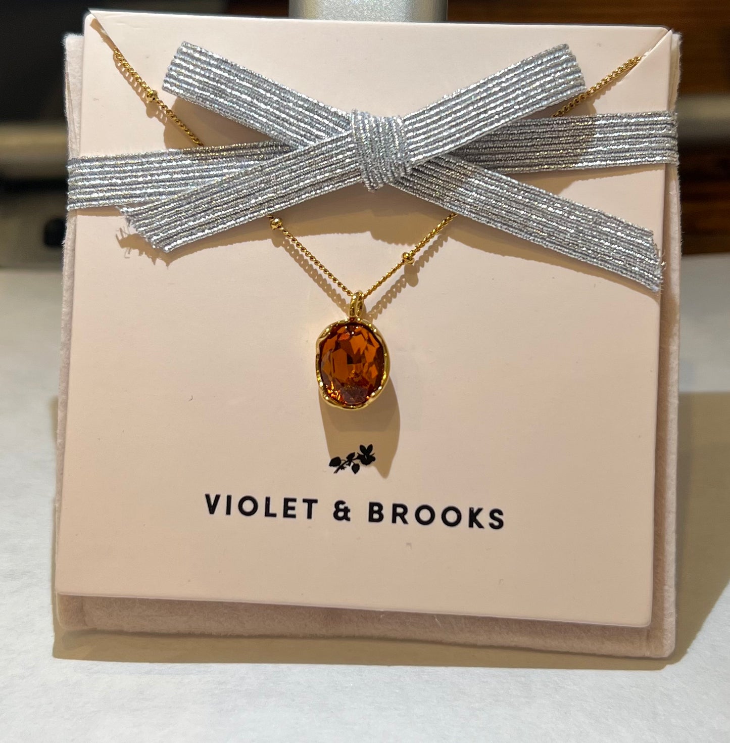 Lily Birthstone Necklace