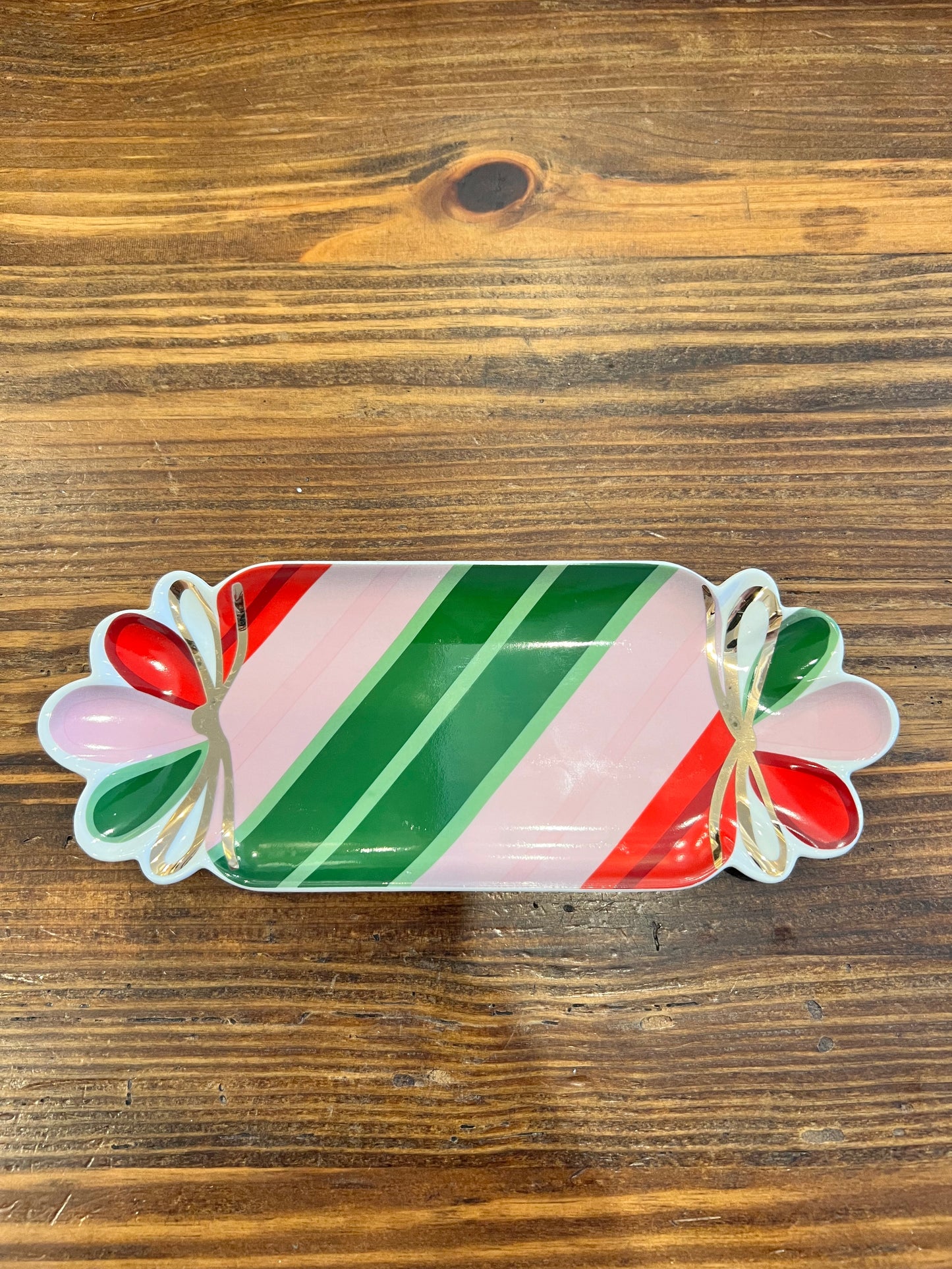 Stoneware Candy Shaped Plate