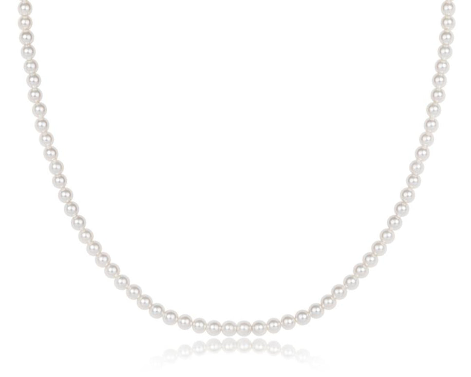 Choker Classic Pearl 3mm Bead 17"