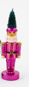 Nutcracker w/Tree Candle (6 Colors)