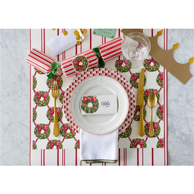 Holiday Wreath Lattice Placemat -Pad of 18 Sheets