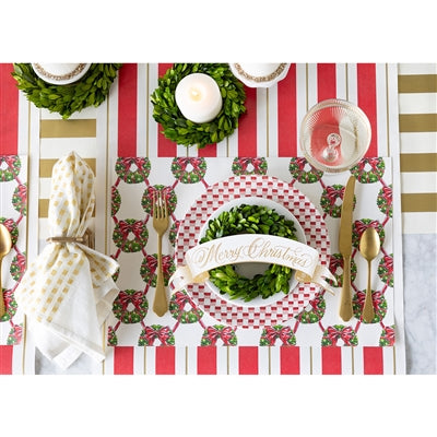 Merry Christmas Banner Table Accent - Pack of 12