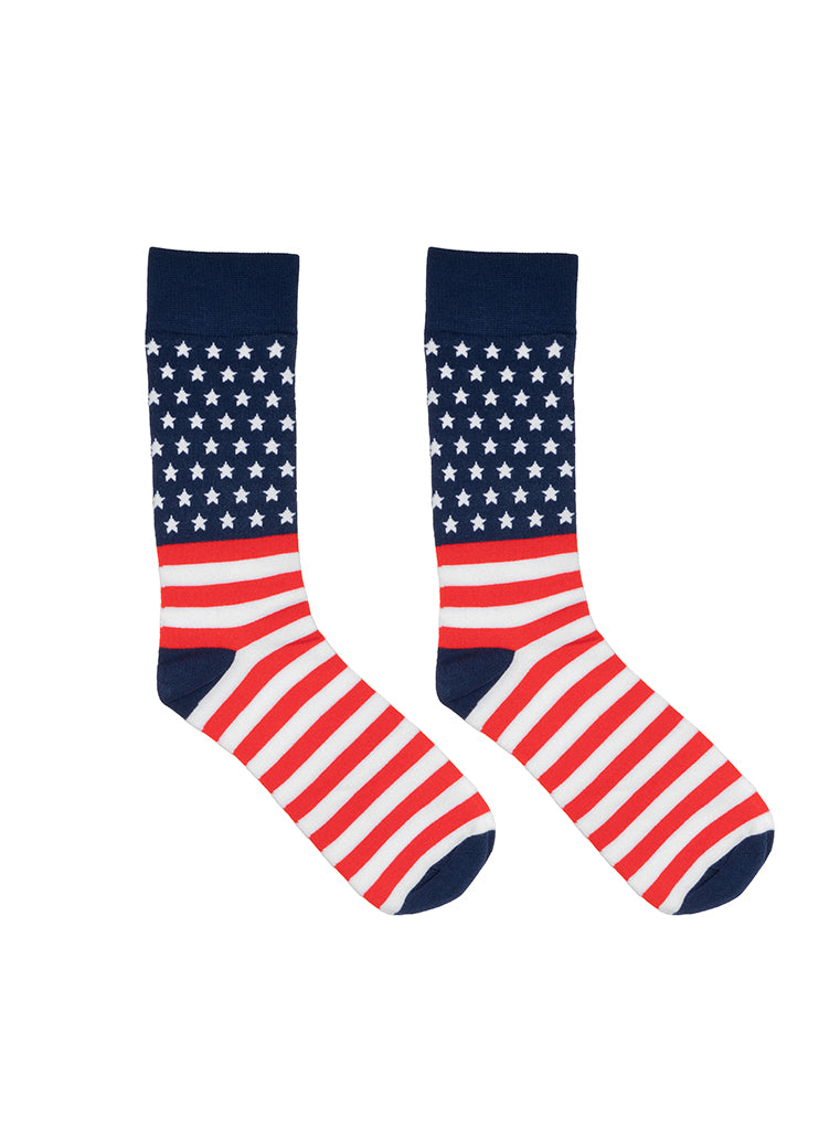 Flag Mens Bamboo Crew Socks