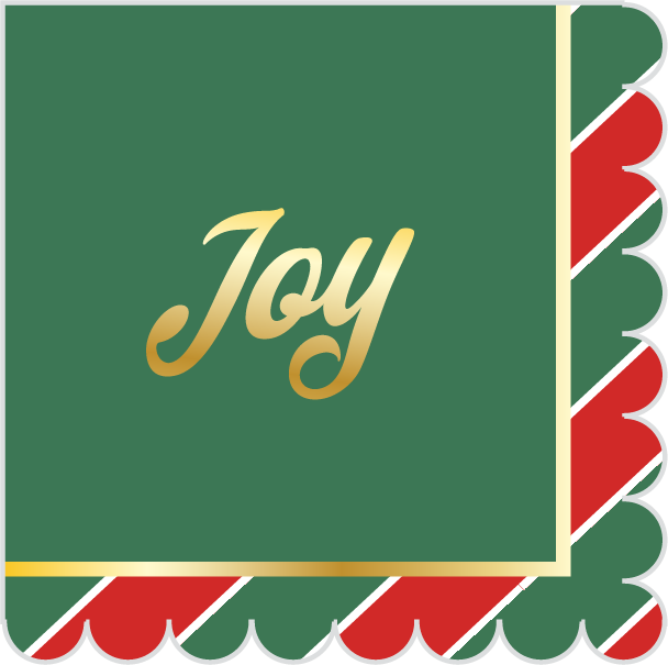 Joyful Christmas Cocktail Napkin