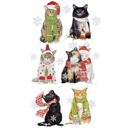 Winter Cats Notepad Set