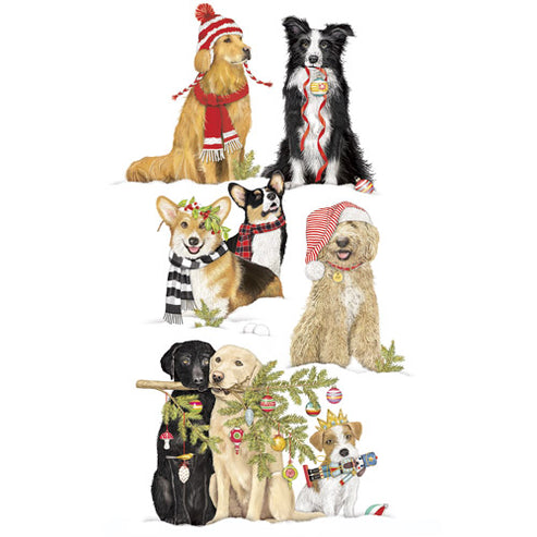 Winter Dogs Notepad Set