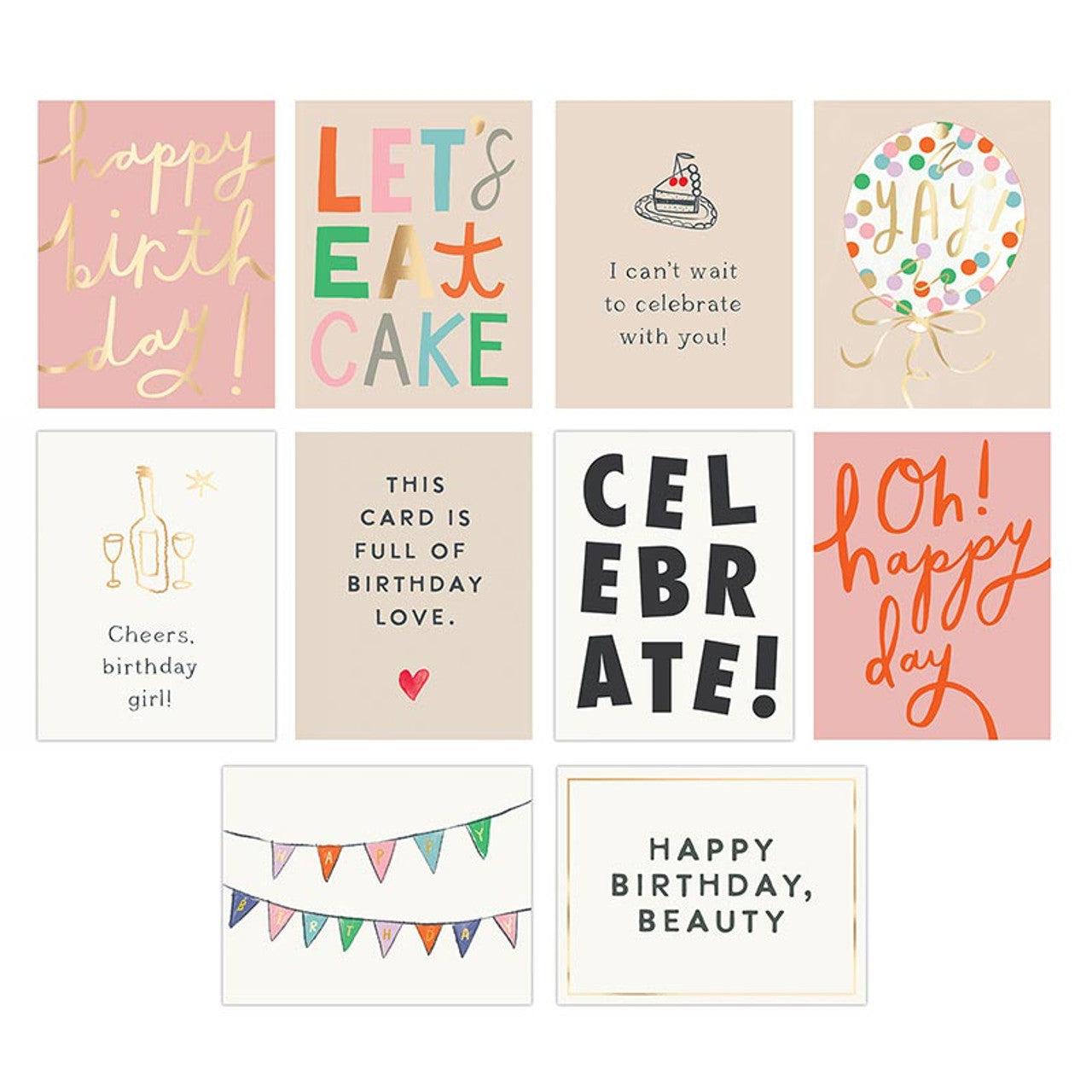 Greeting Card Set w/Wood Box Birthday