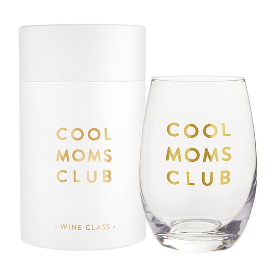 Stemless Wine Glass - Cool Moms Club