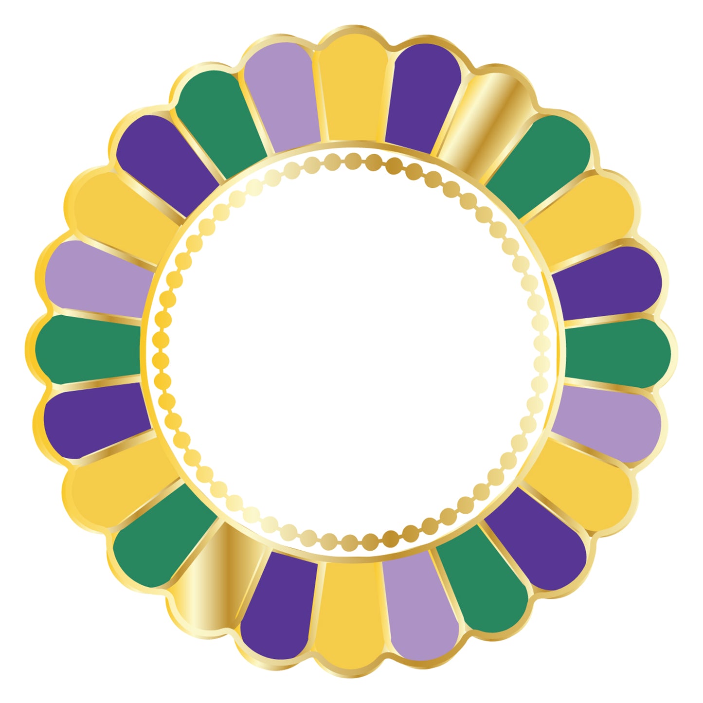 Scalloped Salad Plate -Lets Mardi