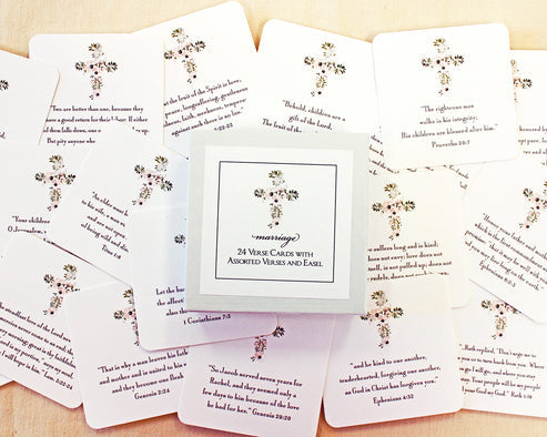 Marriage Verse Cards w/Easel