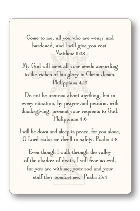 Verses For Comfort Prayer Card