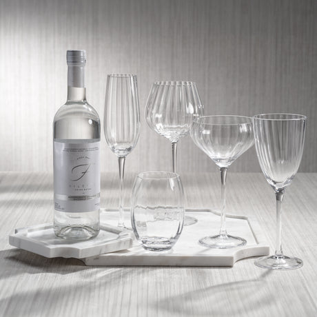 Madeleine Optic Glassware - Clear - Stemless All - Purpose Glass