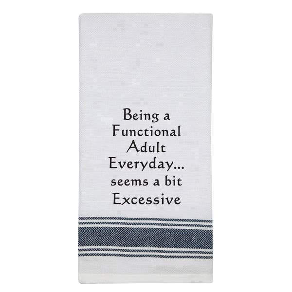 NEW BB-B-109 White Kitchen Towel "Being a Functional..."
