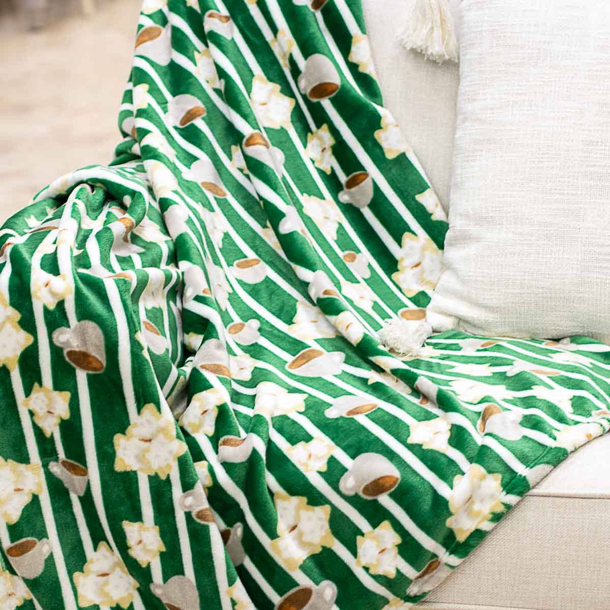 Beignet Throw Green/White 50x60