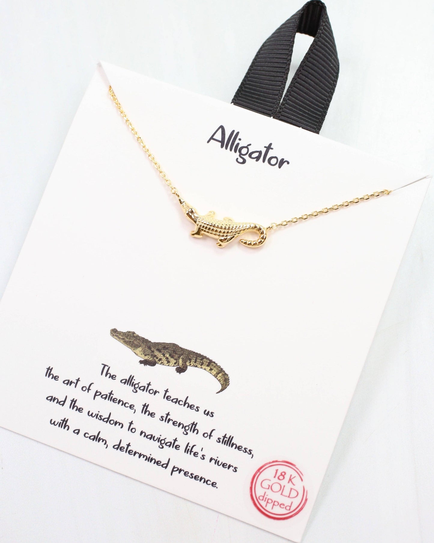 Alligator Necklace Gold: Default