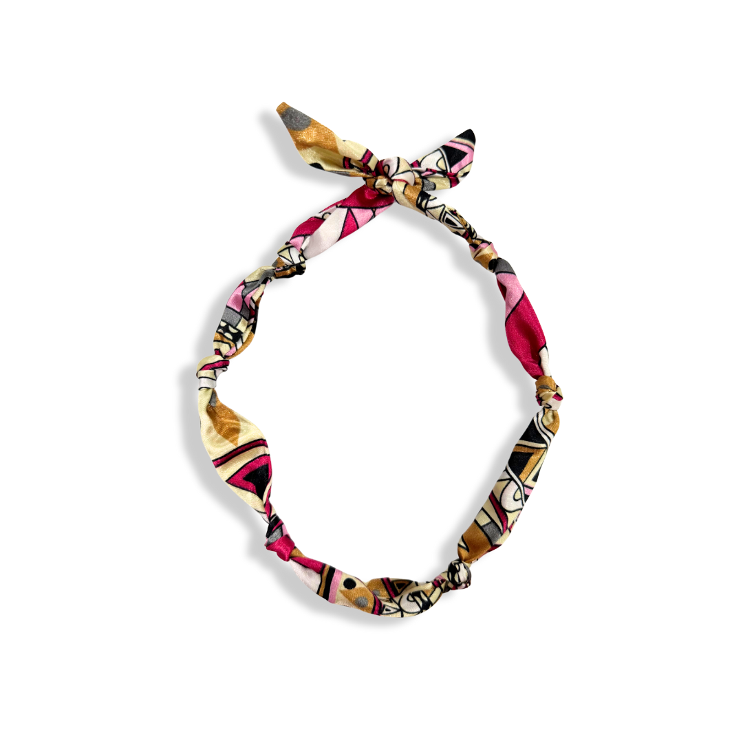 Scarf Bandana for Charm Necklace DIY - Multiple Options: Orange and Pink Floral