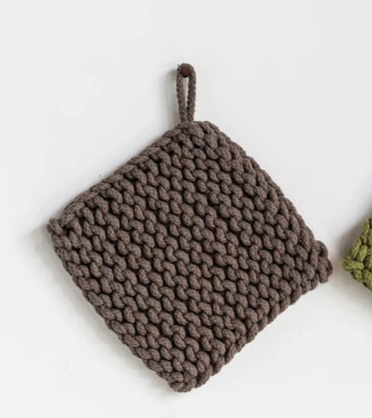 Cotton Crocheted Pot Holder (4 Colors)