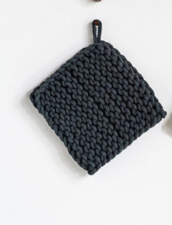 Cotton Crocheted Pot Holder (4 Colors)