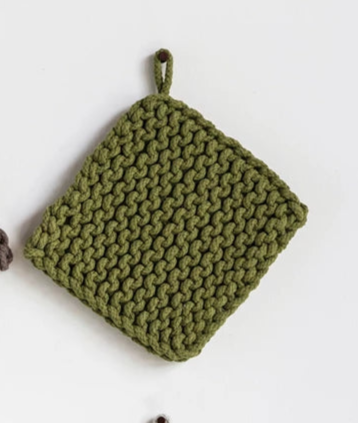 Cotton Crocheted Pot Holder (4 Colors)