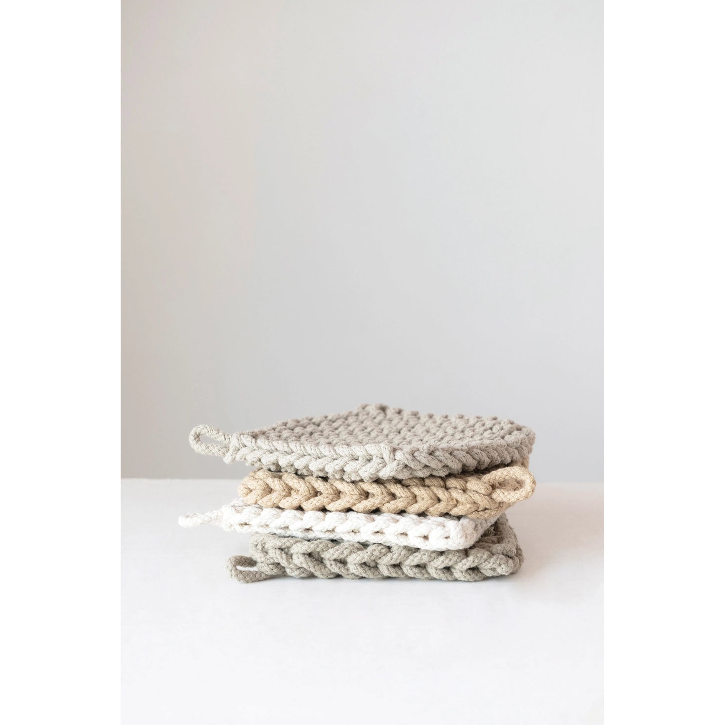 Cotton Crocheted Pot Holder (4 Colors)