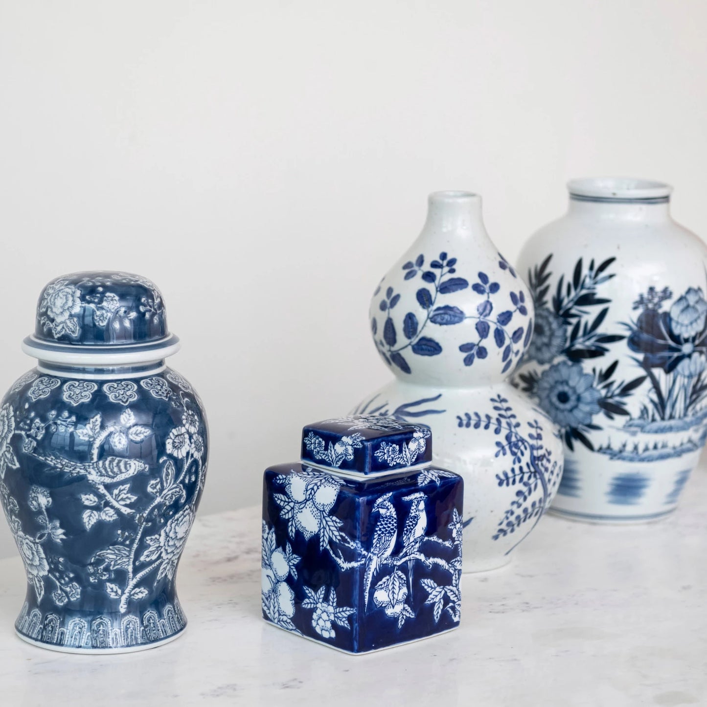 Decorative Hand-Painted Ceramic Ginger Jar